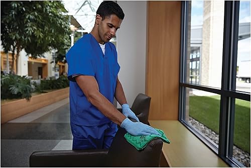 Miniatura 3 de Rubbermaid Microfibra reutilizable comercial 16 x 16 de los paños de limpieza Q620 verde 12/cartón