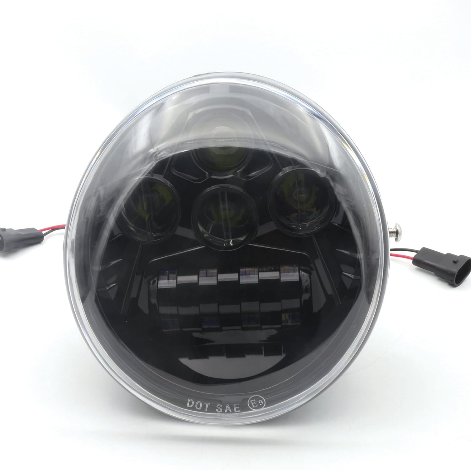 Black LED Protector Headlight Fit for Harley Davidson VRod V-Rod VRSCA VRSCF