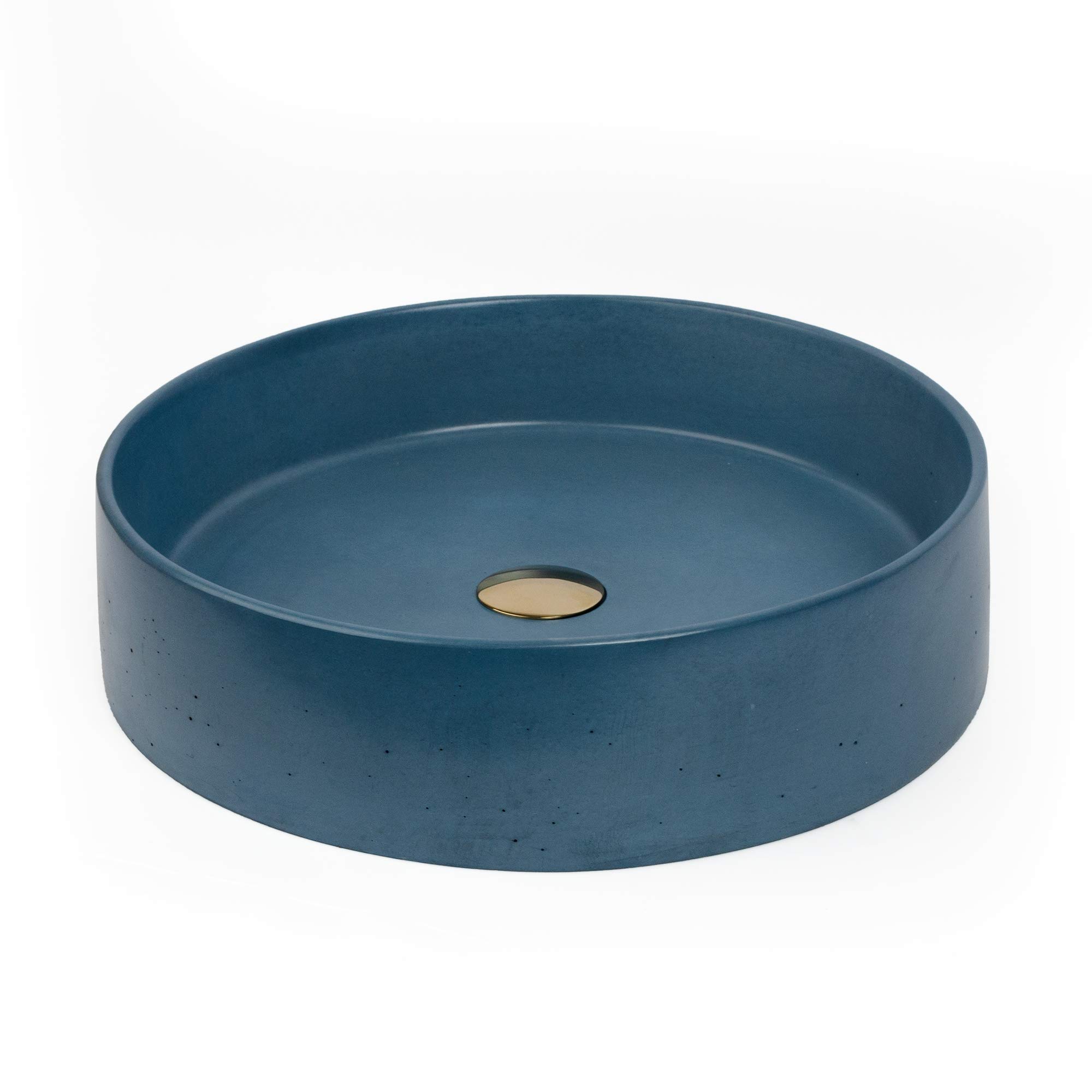 Concretti Designs Concrete Vessel Sink, Handmade, Round Design, Miami