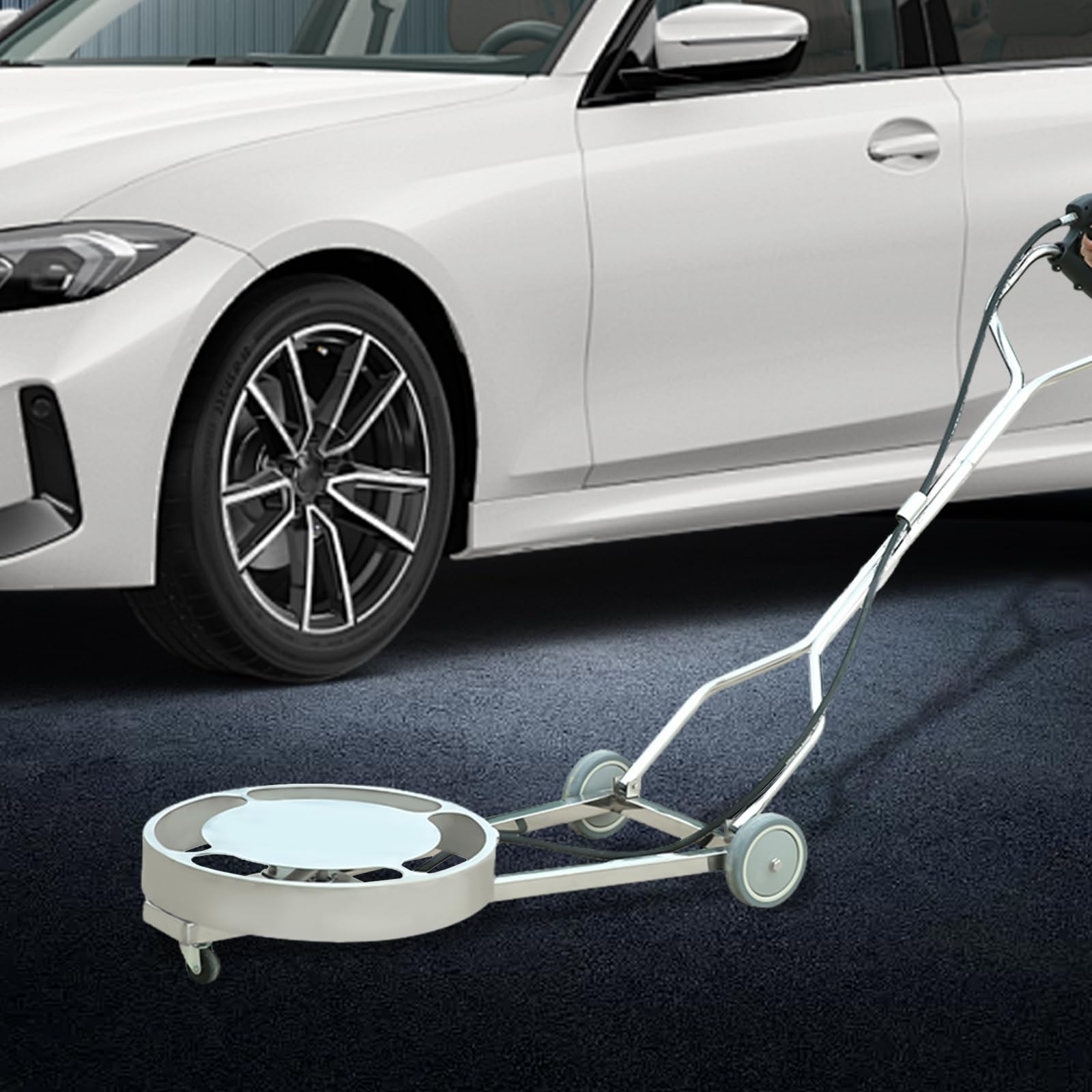 Limpiador de superficies de alta presión para subsuelo de alta presión, limpiador profesional de acero inoxidable, duradero, eficiente, fácil de limpiar, adecuado para la limpieza de camiones Suvs