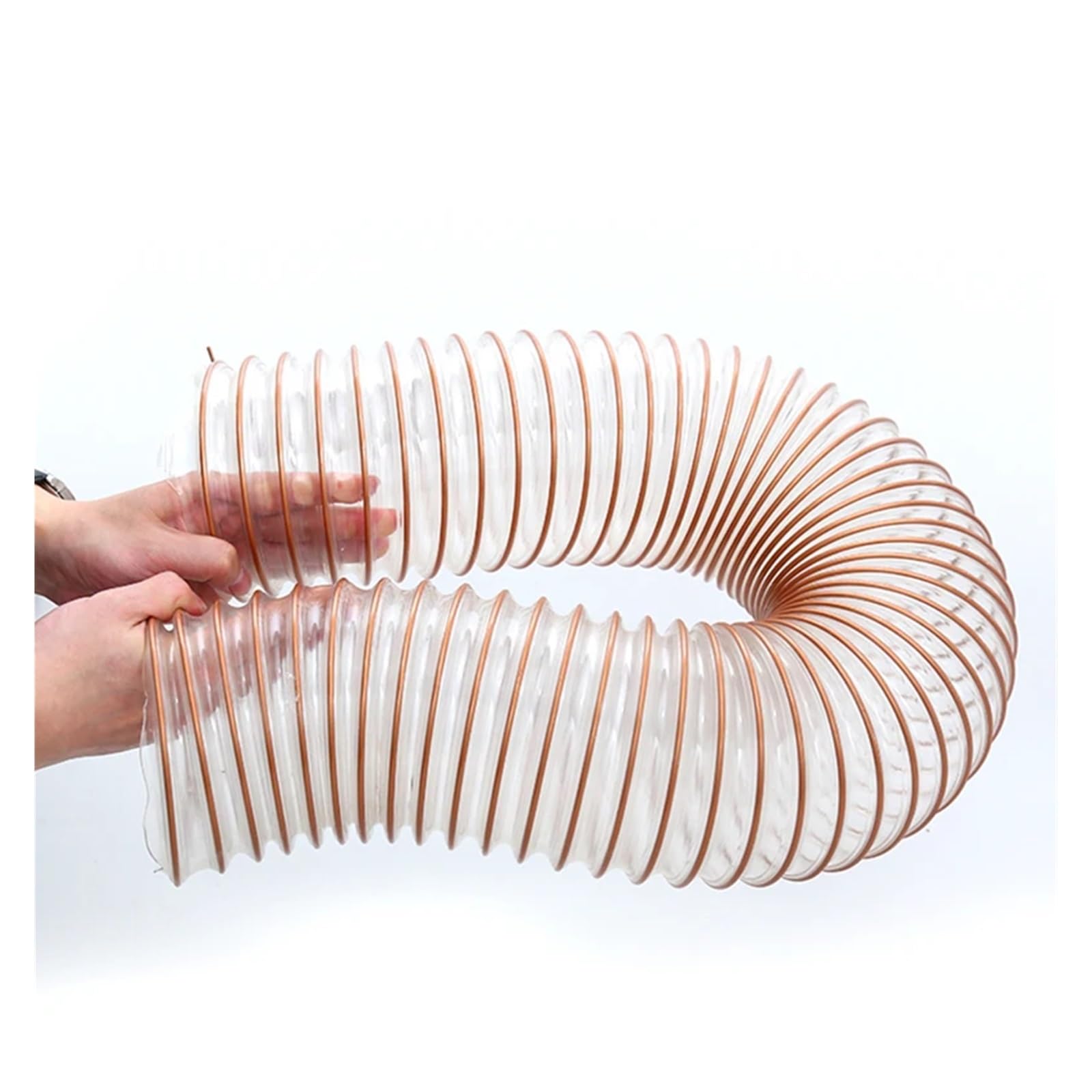 Flexible Aspiradora Limpieza Manguera Manguera de recolección de polvo de PVC transparente, diámetro interior de 20-100mm, 1 unidad, for uso con colectores con puertos, 1-5 metros(1 Meter,ID 100mm)