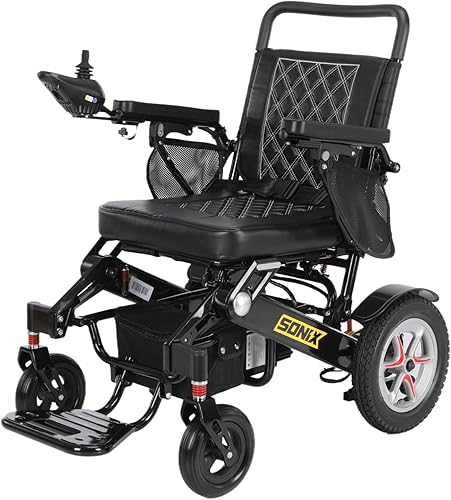 Sonix S140 Silla de ruedas eléctrica de próxima generación, rango de 30 millas, potencia de motor de 600 W, baterías duales de 12 AH, plegable,