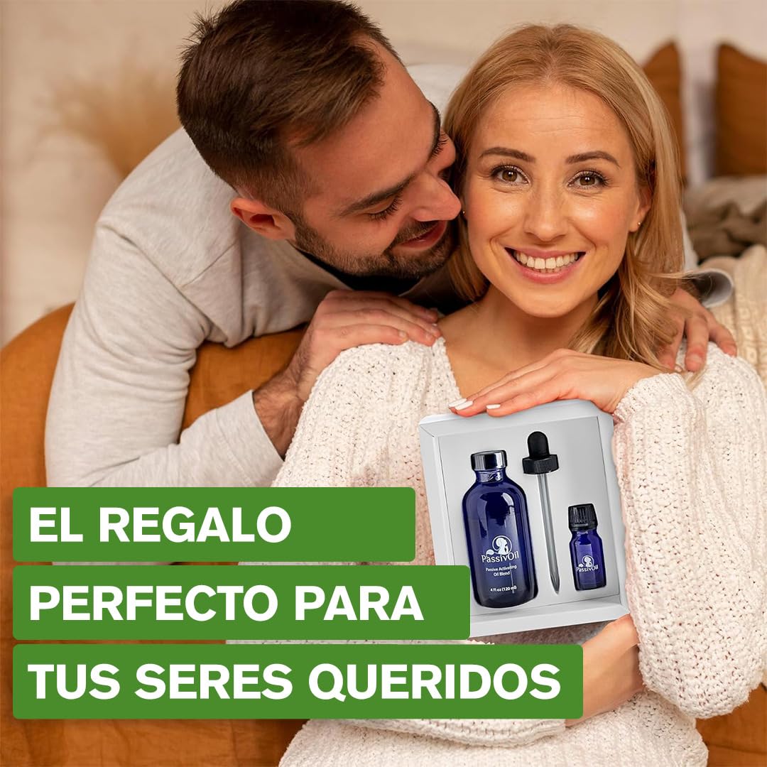 PassivOil - Aceites esenciales para el cuidado de la piel, aromaterapia, relajación y metabolismo - Aceite de grado terapéutico con aceite de coco, aceite de resina de incienso y ylang-ylang - 120 ml | Se puede extender o masajear sobre la piel como un ac