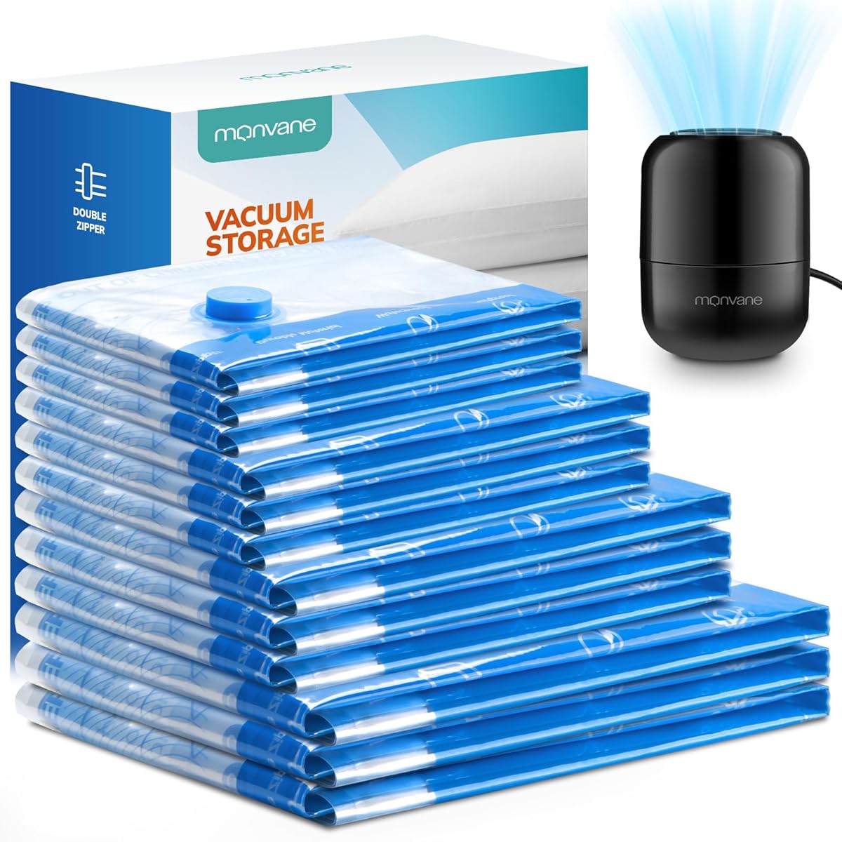 Vacuum Bags for Clothes with Electric Pump