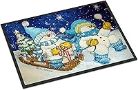 Vista 18 de Caroline's Treasures PJC1117JMAT - Felpudo para puerta delantera de 24 x 36 pulgadas, tapete antideslizante lavable de pelo bajo, 24 x 36 pulgadas