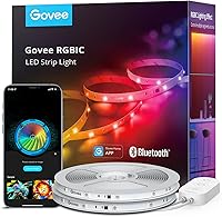 Govee RGBIC LED Strip Lights 65.6ft Bluetooth Smart Lights, 2x32.8ft App Control DIY Multi-Color for Bedroom Home Decor