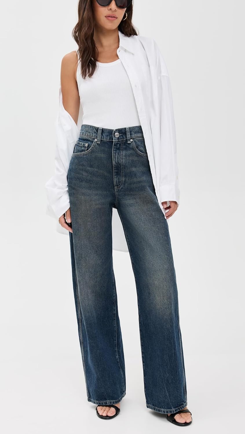 DL1961 Women's Taylor Relaxed Barrel High Rise Jeans - Image 5