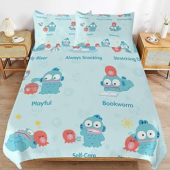 Amazon｜ハンギョドン ベッド3点セット 布団カバー シングル 3点