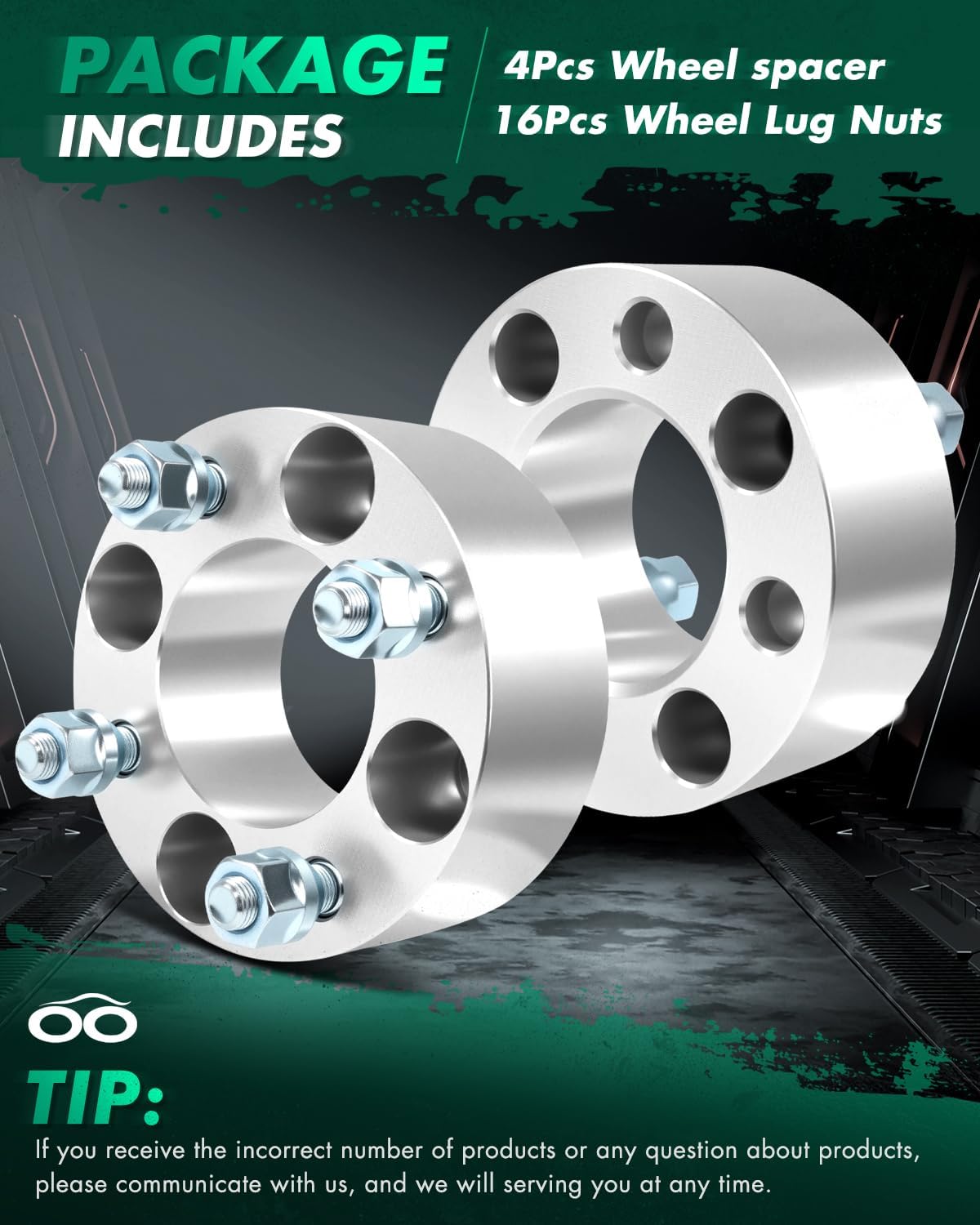 SCITOO 4Pcs Wheel Spacers 2" 4x4 Bore 68.5mm Studs 12x1.25 4Lug Wheel Spacers Adapters Fit for for Yamaha Adventurer Hauler Adventurer Two Carro Bar Carro Bar Deluxe