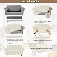 Vista 87 de WEERRW Fundas de terciopelo para sofá de 2 cojines, fundas de sofá de felpa de terciopelo de lujo de alta elasticidad, con parte inferior elástica