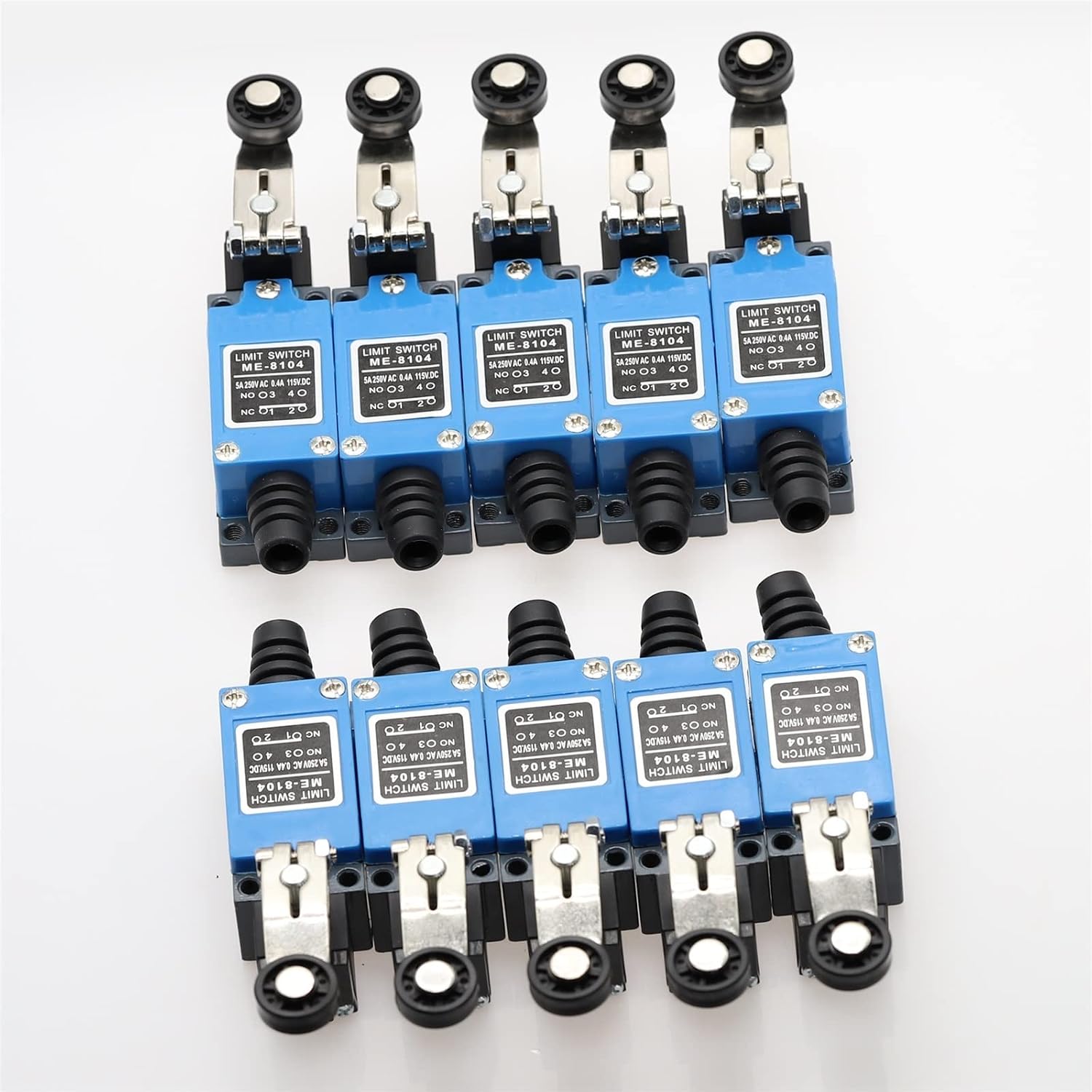 10pcs ME-8104 Momentary Roller Arm Type Limit Switch for CNC Mill Laser 5A 250V ME8104 Micro Switch