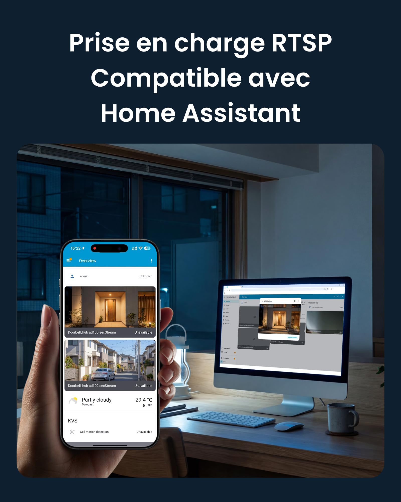 SwitchBot 3K Camera Surveillance WiFi Exterieure, avec Recherche Vidéo IA, Alertes De Scène, Rapports Quotidiens, PTZ Suivi Auto 360°, Wi-FI 2,4 Ghz, Alexa, Google Home, RTSP