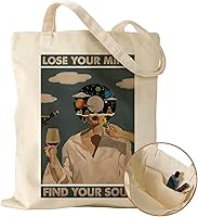 Vista 1 de Canvas Tote Bag with Pocket - Aesthetic Cute Canvas Bag for Women Shoulder Totes for Shopping, Work, Gym