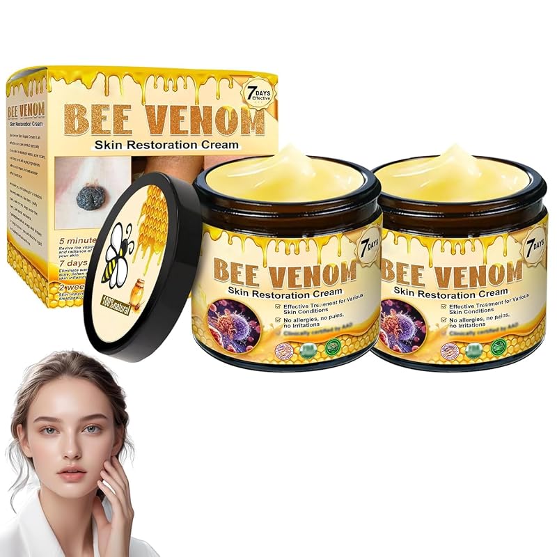 Creme corporal com veneno de abelha iekufes, pacote com 2