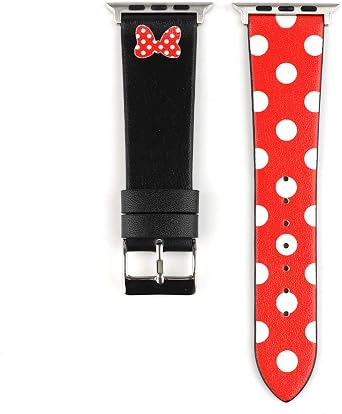 WONMILLE Compatible with Apple Watch Band 38mm 40mm 41mm Women, Leather Replacement Strap with Stainless Steel Clasp for Apple Watch iWatch Bands SE 8 7 6 5 4 3 2 1