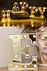 Exploded Gone Decorative Led Illuminated 3D Letter A Oversized Organization Birthday Celebration (E)