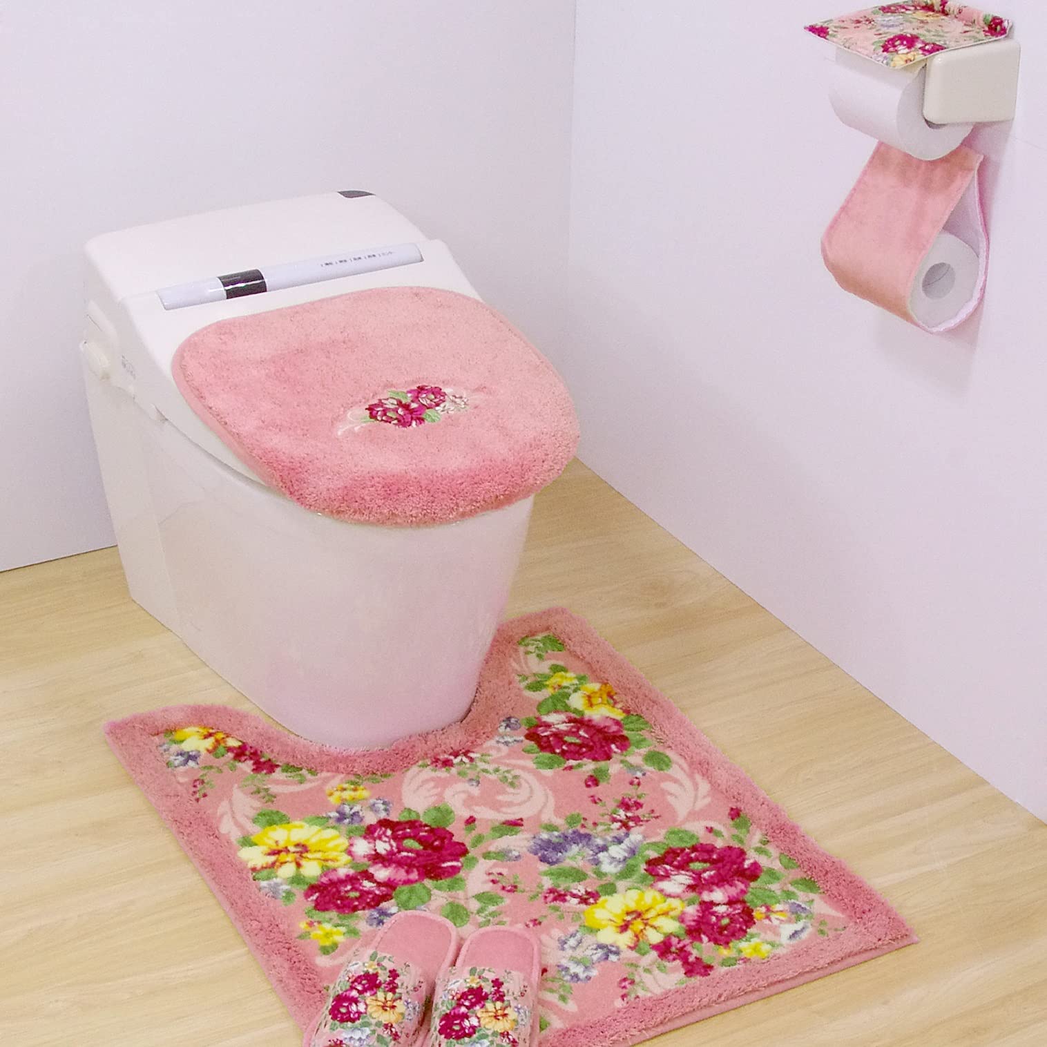 【色: ピンク】センコー(Senko) クイーンローズ ロングトイレマット 約7 Amazon｜センコー(Senko) クイーンローズ ロングトイレマット 約75