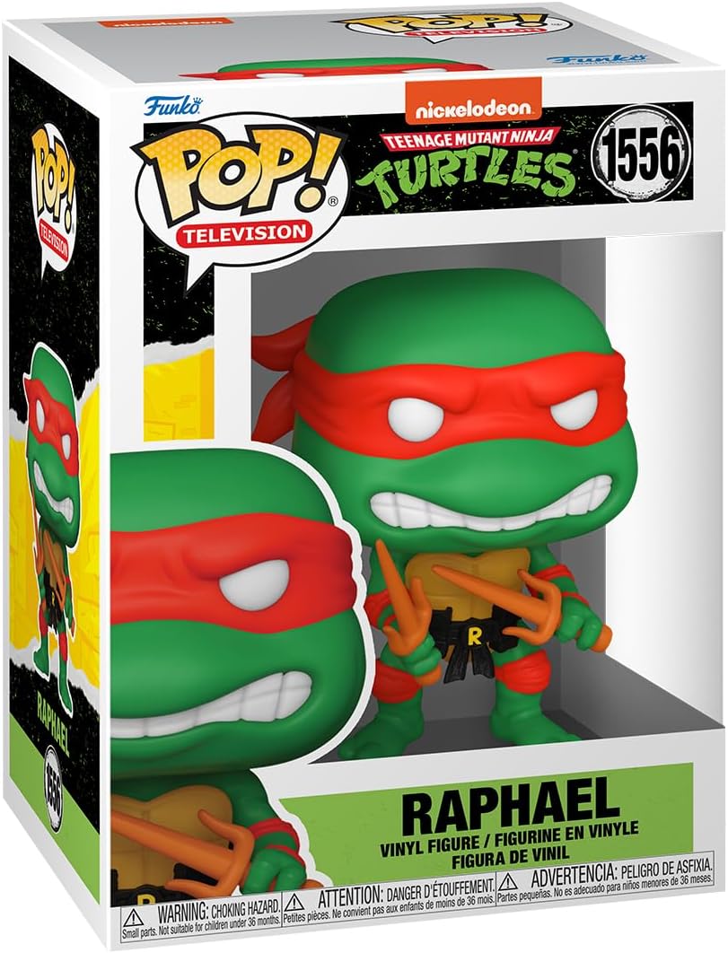 Pop! TV: Teenage Mutant Ninja Turtles - (Teenage Mutant Ninja Turtles (TMNT)) - Raphael - Collectable Vinyl Figure - Gift Idea - Official Merchandise - Toys for Kids & Adults - TV Fans