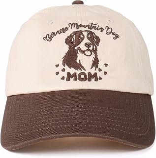 InnoBeta Bernese Mountain Dog Gifts for Women, Bernese Hat, Funny Adjustable Embroidered Dog Lover Baseball Cap for Women