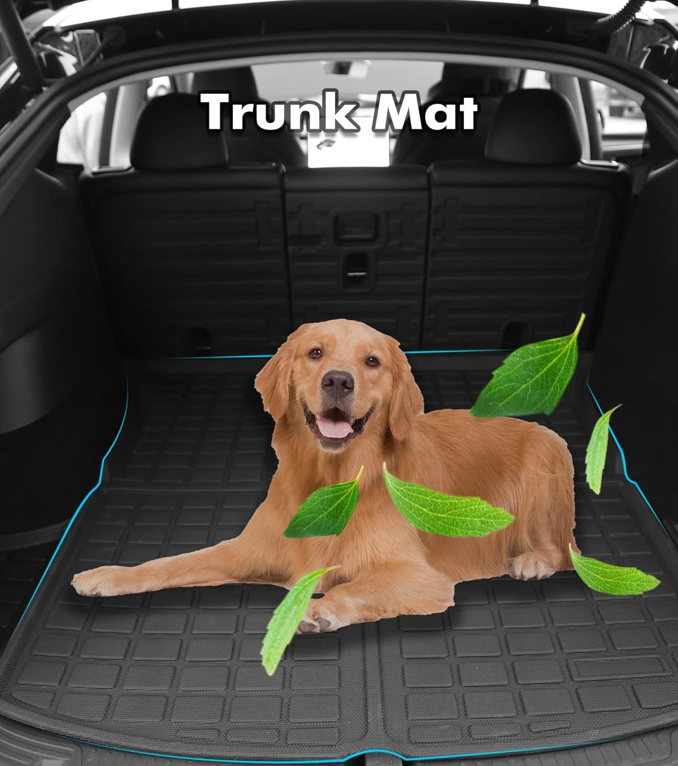 PM Auto Set of 3 Front and Rear Trunk Cargo Floor Mat for 2021-2025 Tesla Y 5 Seat, Essential Tesla Accessories All Weather Floor Mats for Model Y
