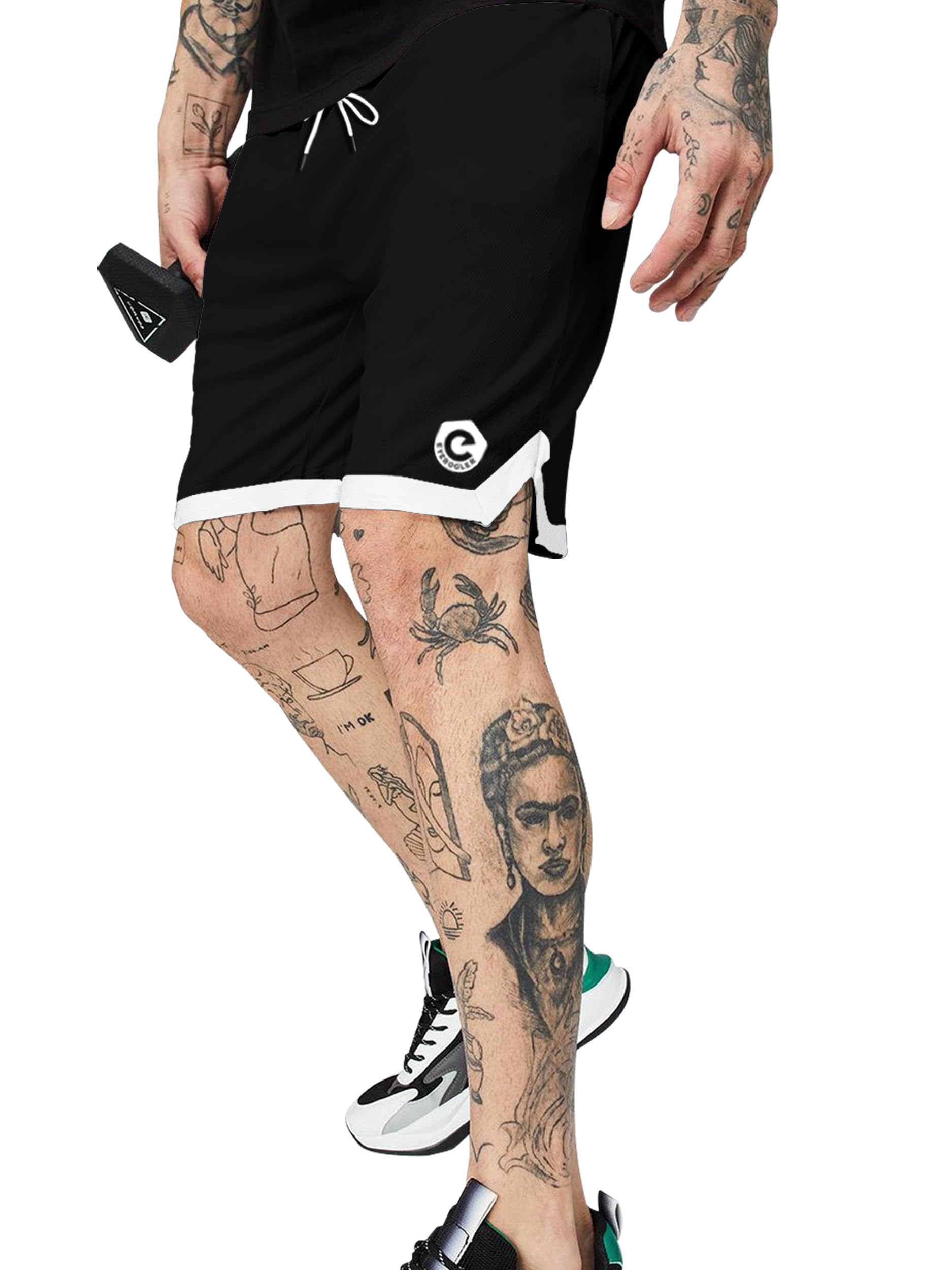 Mens Regular FIT Poly SPENDEX Shorts-image-12