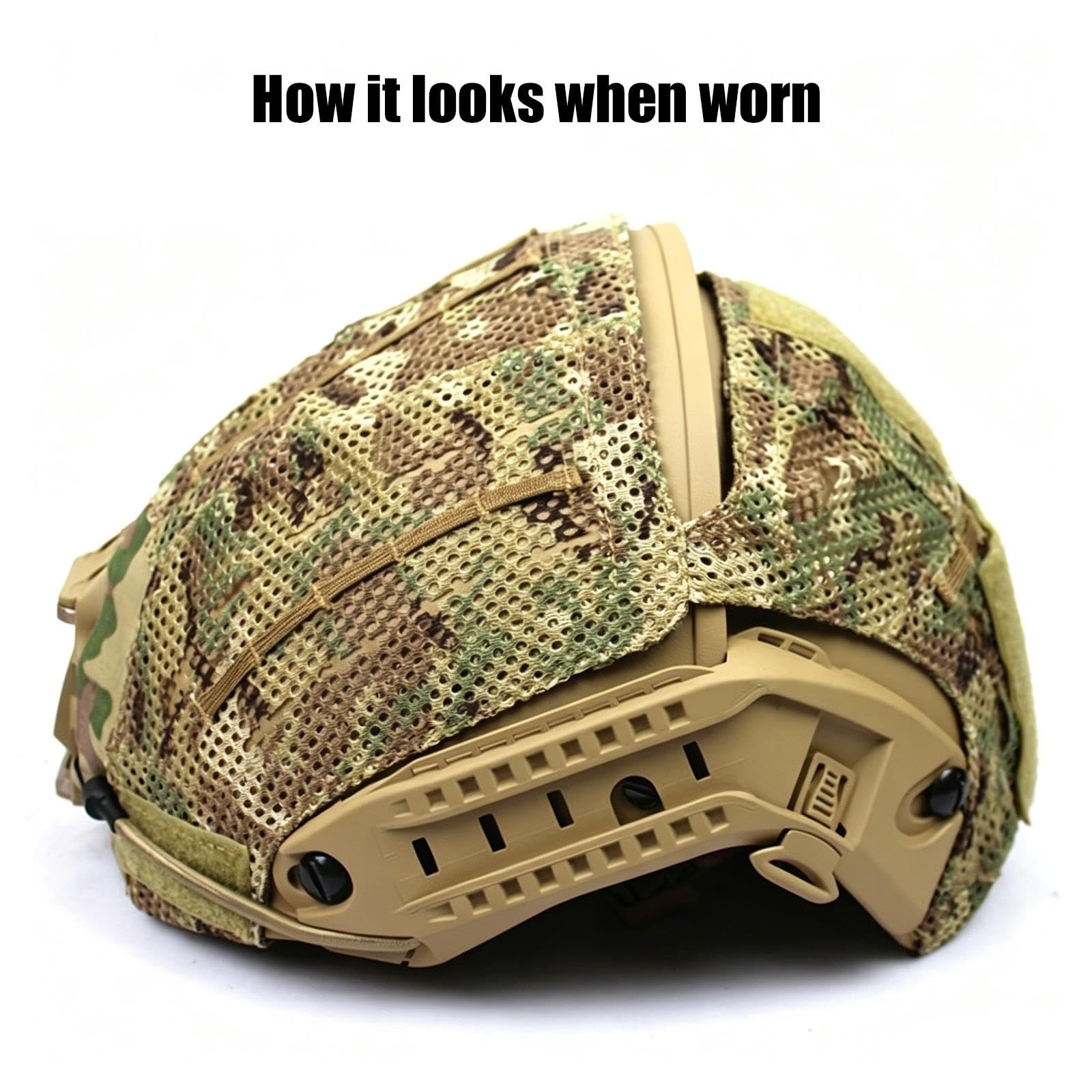 Funda Táctica para Casco AF, Tela Militar para Cascos de Airsoft