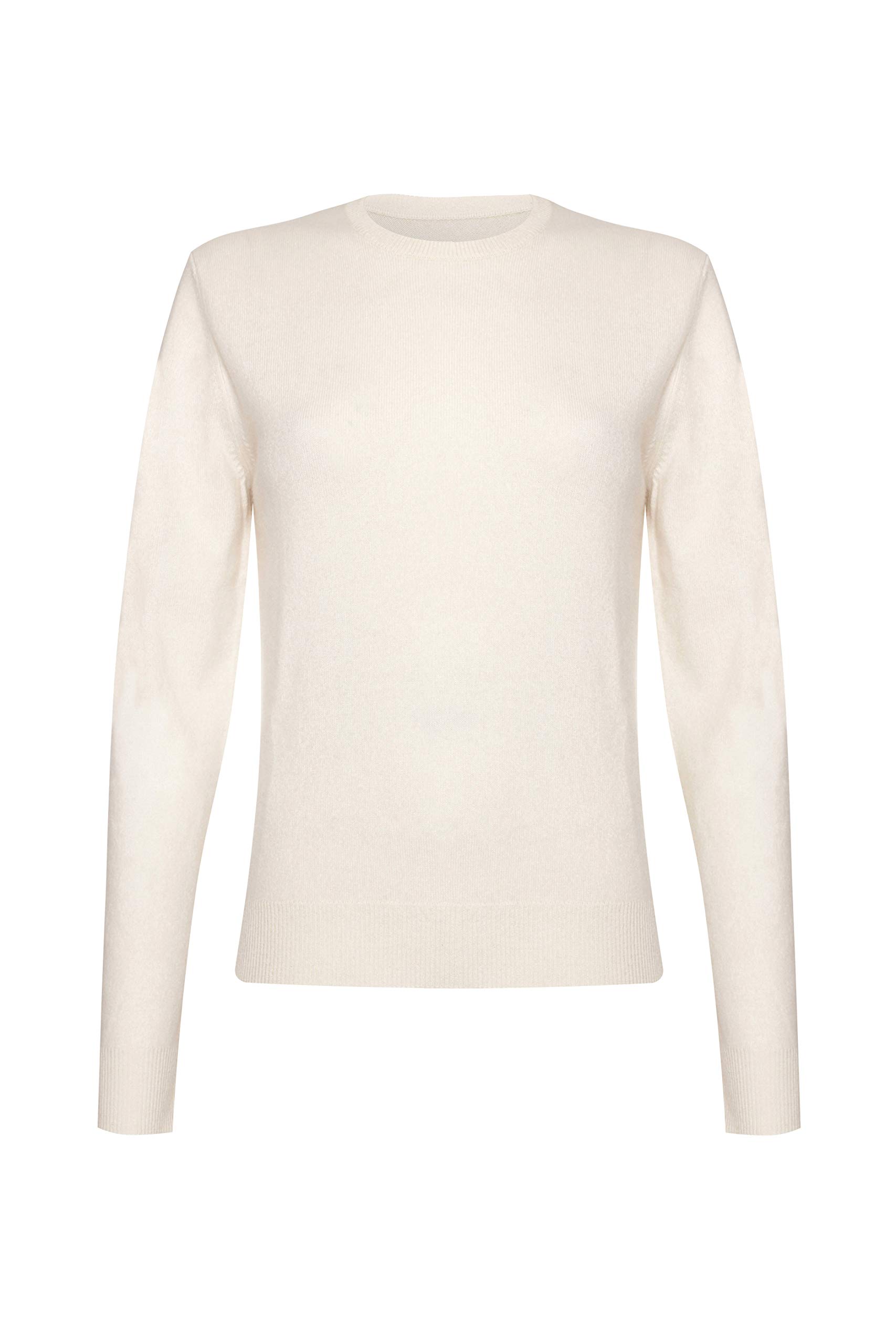 Lona Scott - Maglia da donna in cashmere con scollo rotondo