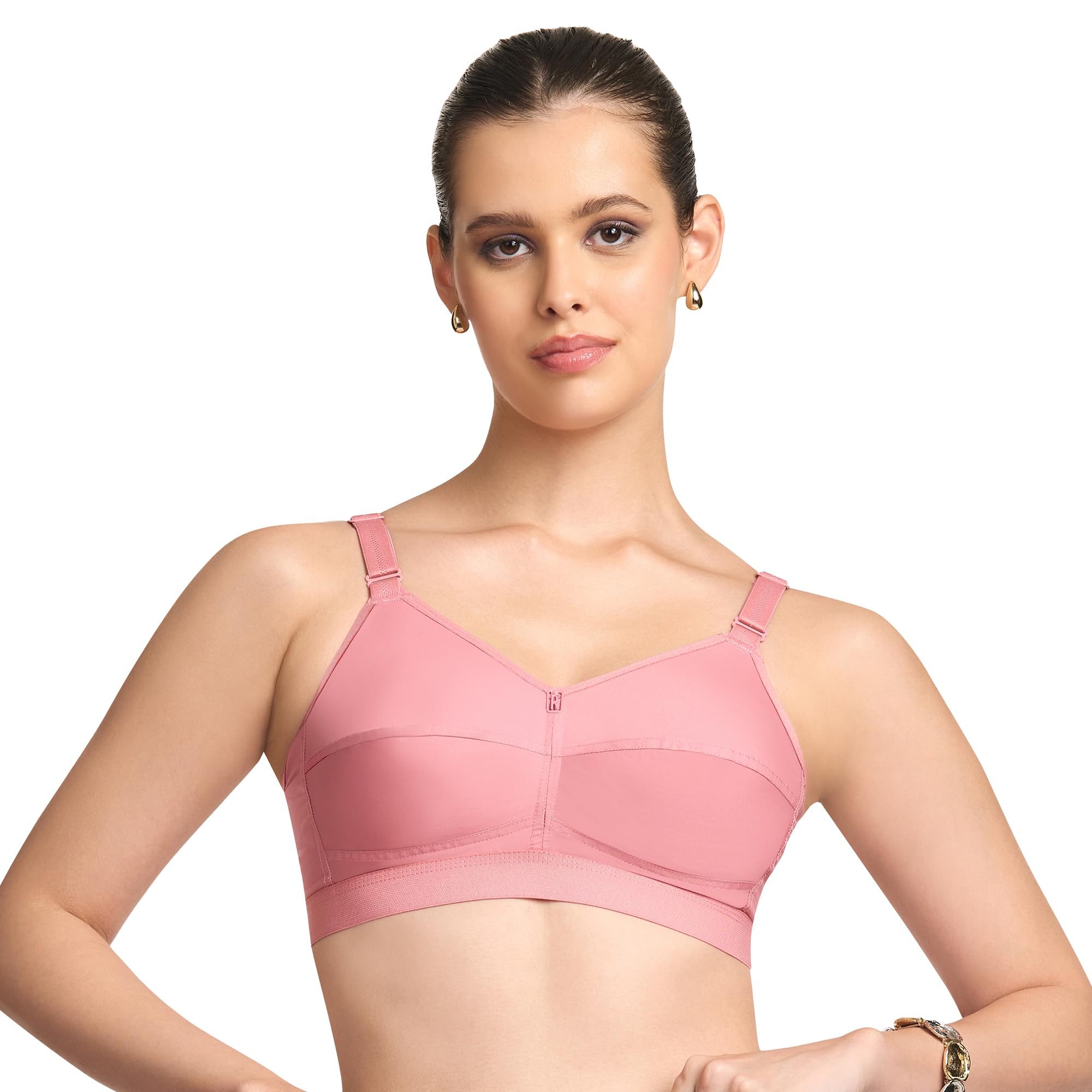 Women's Cotton Wire Free Casual Full Coverage Bra