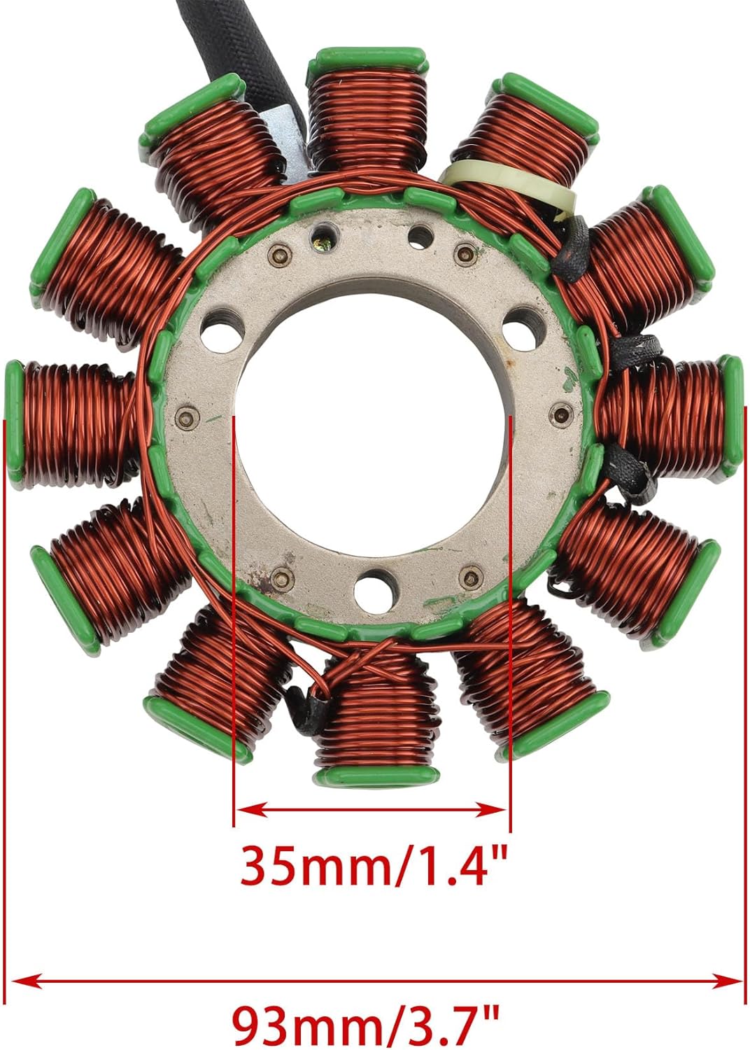 WOOSTAR 12 Coil 5 Wire Magneto Stator Replacement for Hyosung 2002-2010 GT125 GT250 GV125 GV250 GV125R GV250R Pocket Bike Cruiser Motorcycle Engine