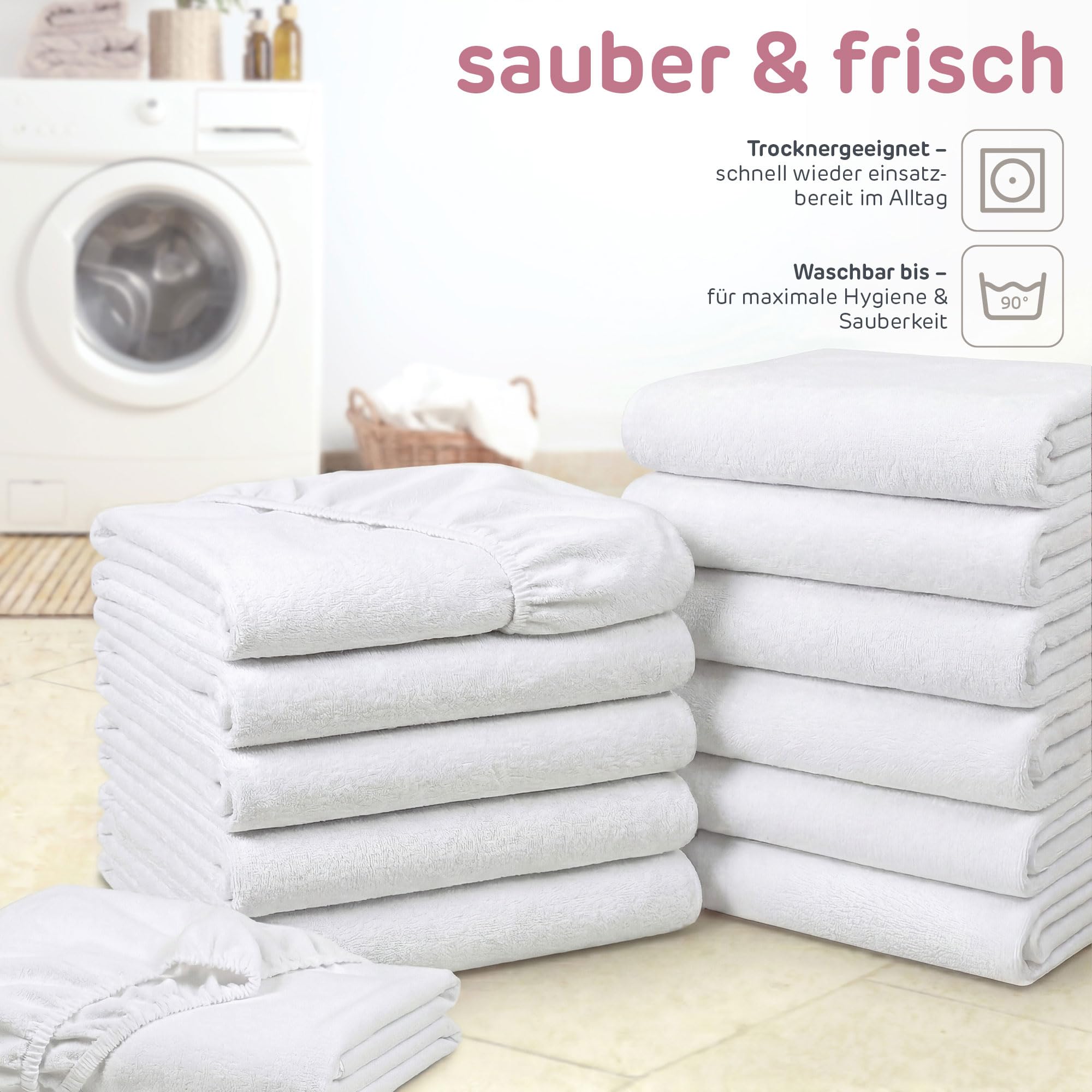 babybay Prześcieradło z gumką frotte z membraną, pasuje do modeli Maxi, Midi, Boxspring, Comfort i Comfort Plus, białe, 89 x 50 cm (pojedyncze opakowanie)