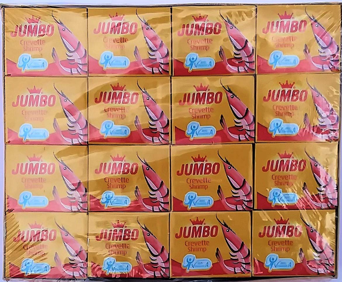 Jumbo Cubitos de camarón jumbo paquete de 1 x 48 x 10 gr 0.1 ml