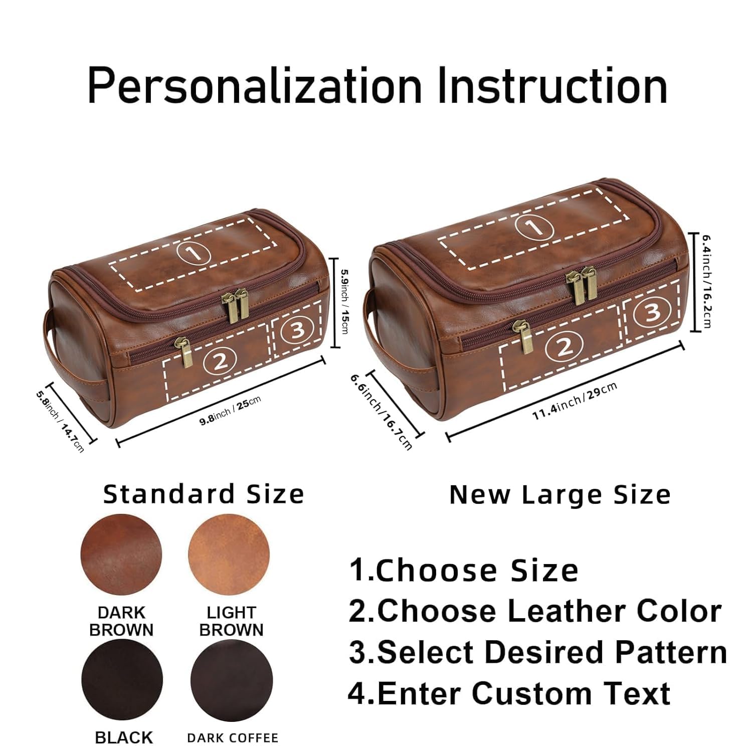 Neceser de piel personalizado para hombre con gancho, regalos para padrinos de boda, bolsa de viaje con nombre grabado con láser, regalo de cuero con monograma, regalo de aniversario para él, marido
