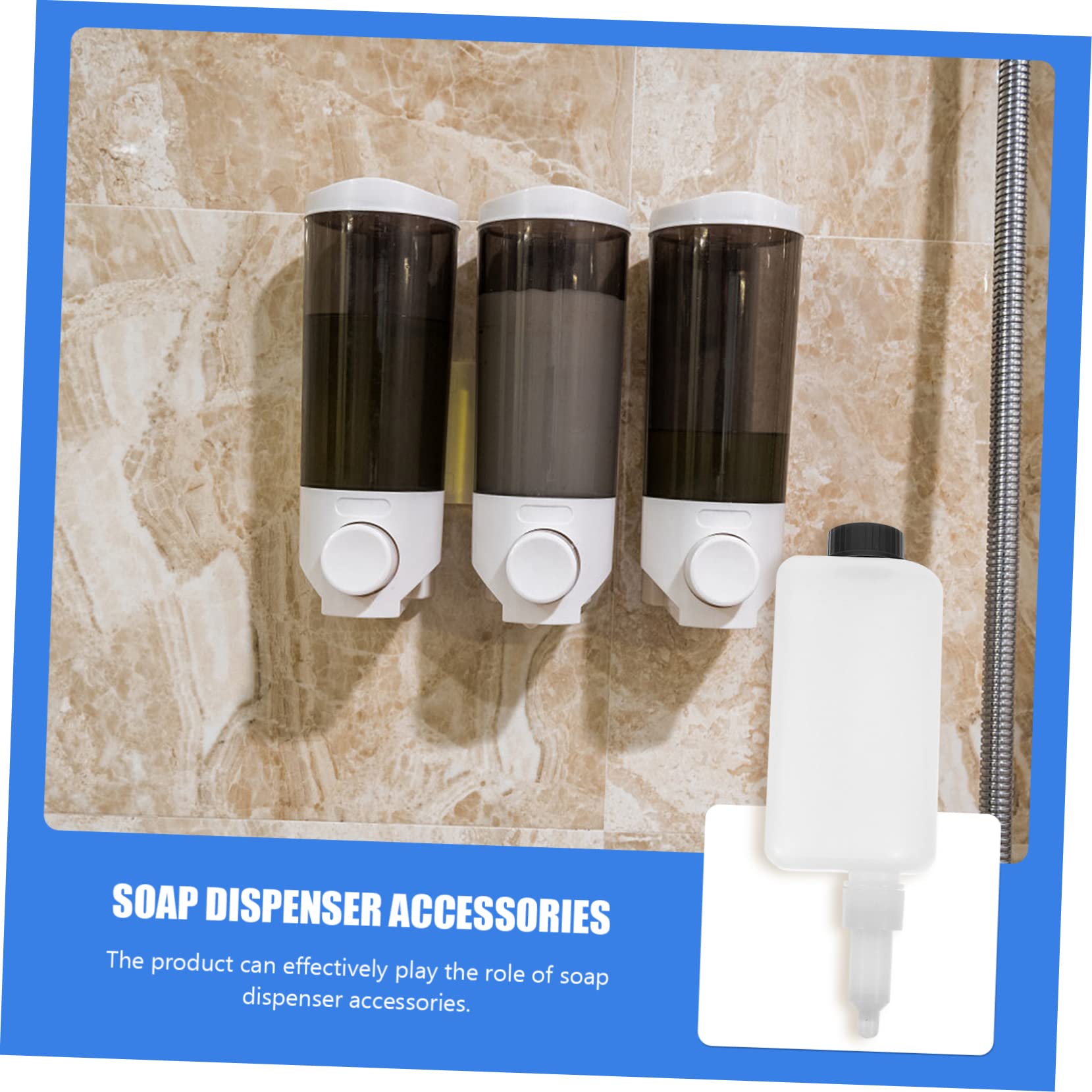 Cabilock Soap Dispenser Tool Replacement Bottles Wall-Mounted Soap Container Bottle Parts