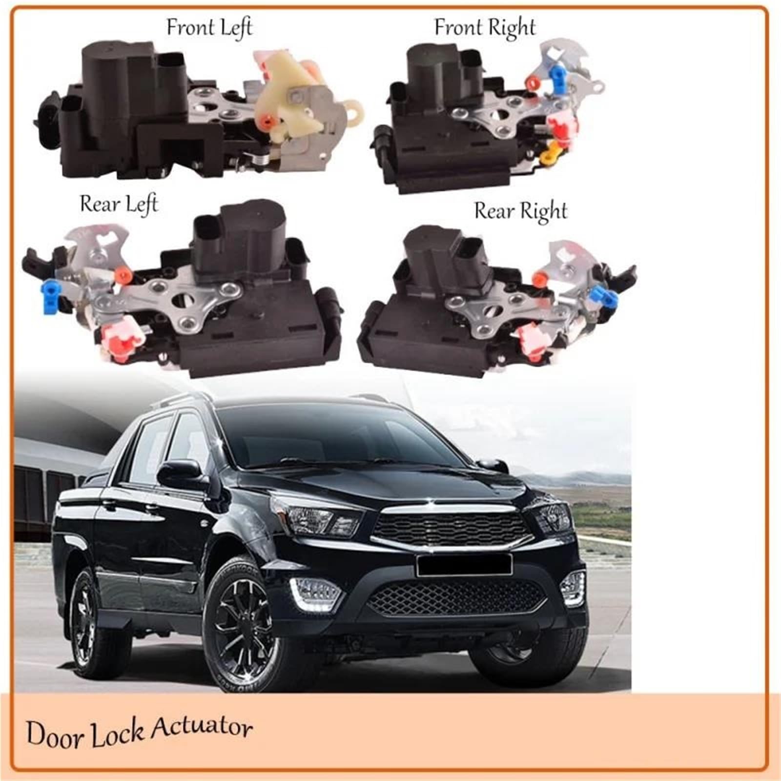 Auto Serratura Attuatore 7121008032 7122008032 7131A08003 7132A08003 Per SsangYong Per Rexton Per 1 Per 2 W 2001-2019 Anteriore Posteriore Sinistro Destro