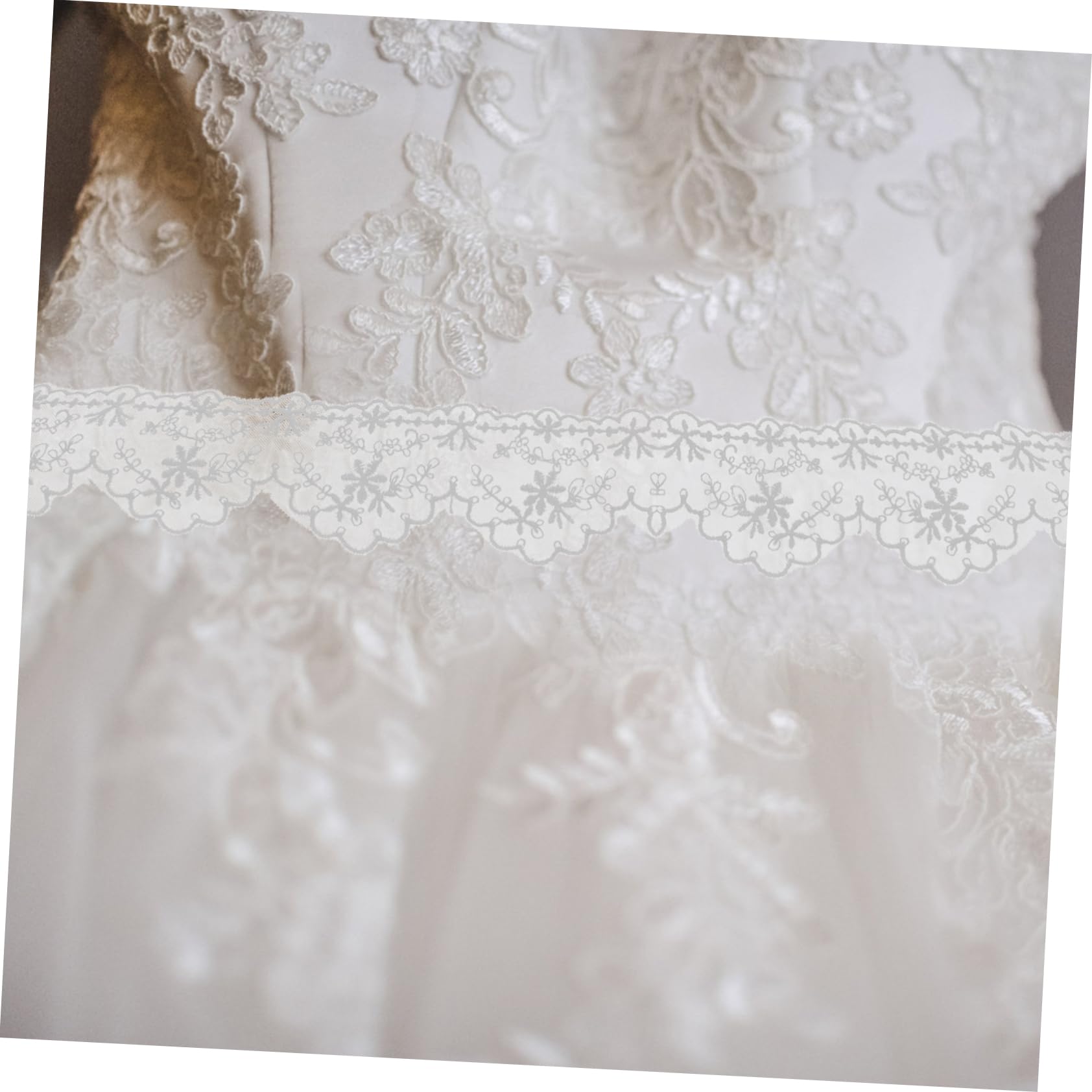 Operitacx 2rollos Cinta De Encaje Decorativa Para Manualidades Bordes De Encaje Resistente Para Ropa y Accesorios Material De Costura Para Diy Yards