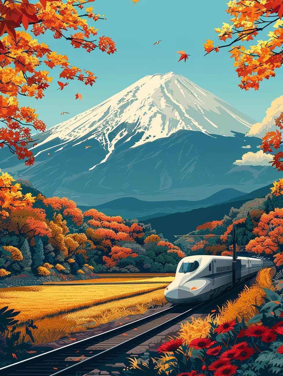 Mount Fuji Zestaw do malowania po numerach, dla dorosłych, do malowania po numerach, dla dorosłych, rękodzieło, akrylowy pigment, zestaw do rysowania ze pędzlami, hobby dla kobiet, dekoracja pokoju