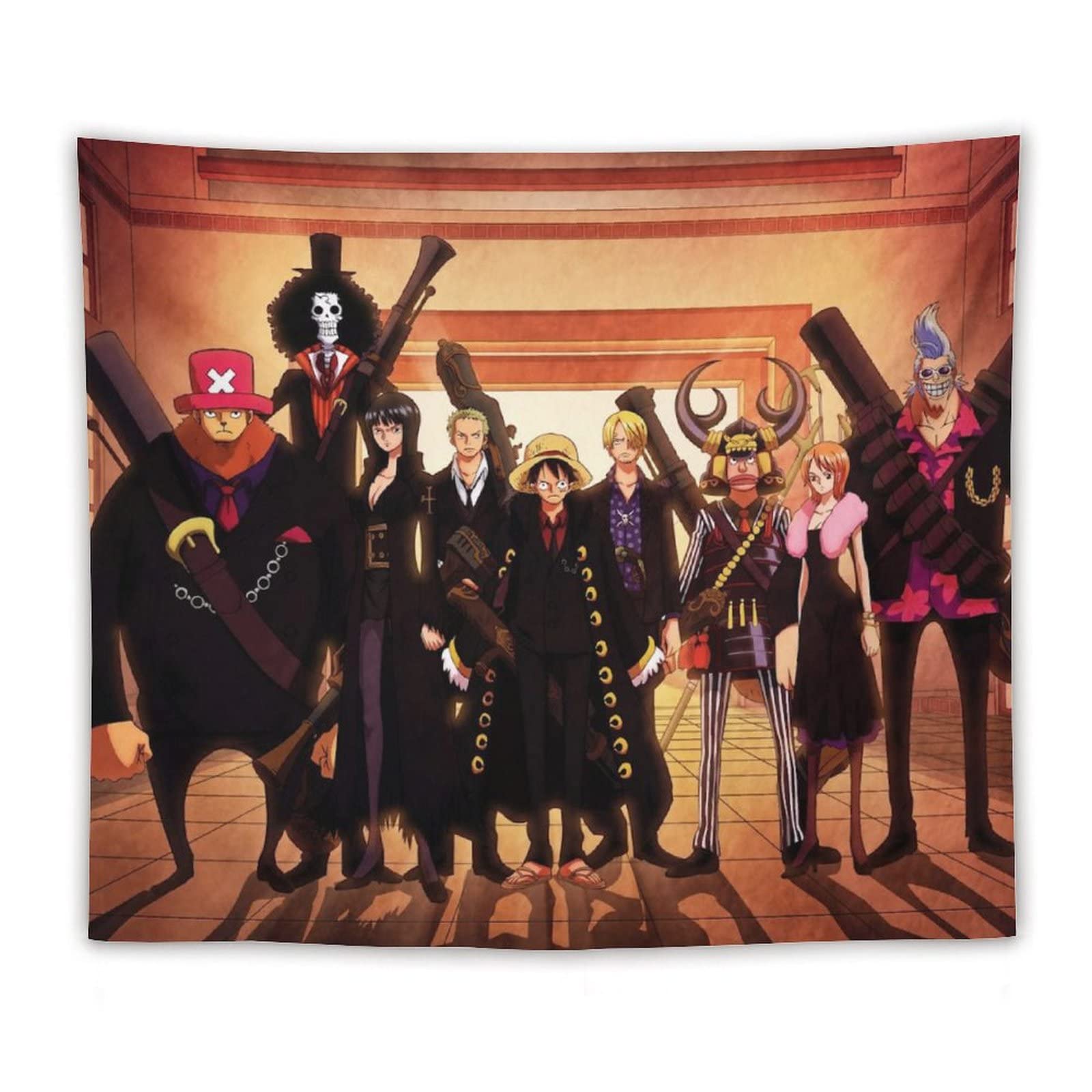 Amazon.co.jp: ワンピース-日本のアニメタペストリー スーツを着た海賊