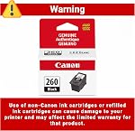Cartouche d'encre noire Canon Genuine PG-260