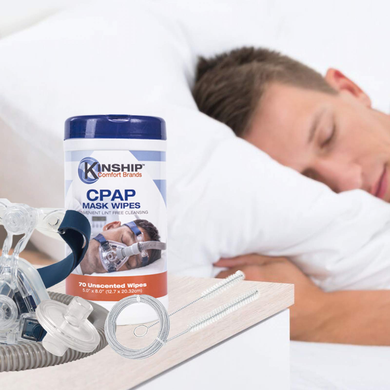 CPAP Mask Wipes (140 Count) & Cleaning Brush Kit - Lint Free, Latex Free For CPAP/BiPAP Machines - View #12