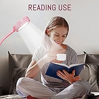 Vista 107 de AORAEM Lámpara LED UV para uñas: lámpara U V de cuello de cisne de doble cabeza para uñas de gel, luz LED de curación flash con 6 lupas para el Negro