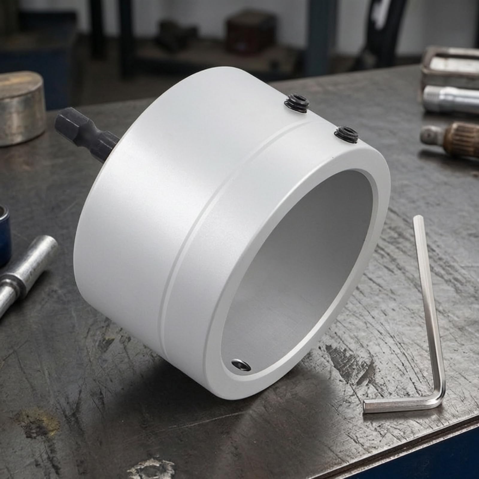 Colcolo Outil d'Ébavurage de Tube pour Perceuse Attache Ébavureur Chanfreineur Fraise à Chanfreiner Fonction Ébavurage Intérieur Extérieur Matériau Alliage