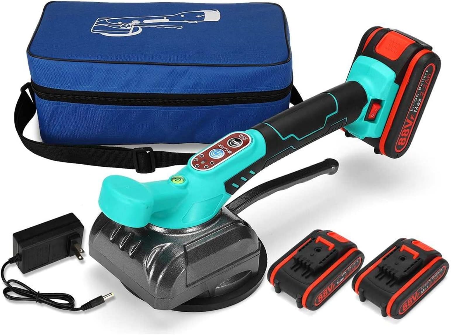 Tile Vibration Tools for Installation Tiling 2000W 88VF Tiling Tiles Machine Tiles Vibrator Suction Cup Adjustable Protable Automatic Floor Vibrator Leveling Tool Super Adsorption Capacity
