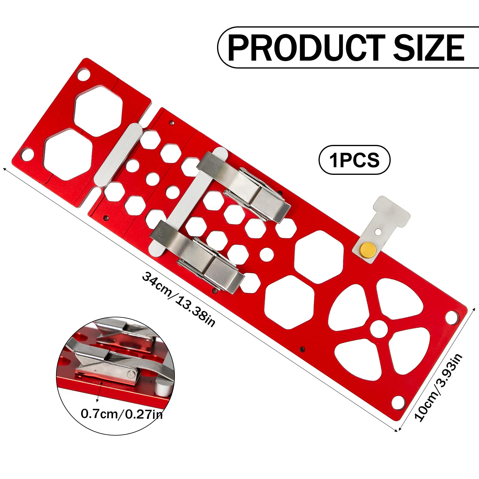 Guida ad Angolo Retto 90° 340mm Morsetto per Guida per Sega Circolare Universale Barra di Binario per Sega Circolare per la Lavorazione del Legno, Compatibile con Binario di Guida Makitas, Ros
