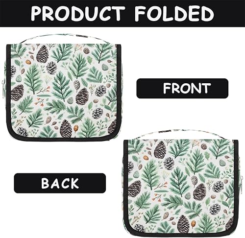 Miniatura 6 de Christmas Trees Funny Style Toiletry Bag for Women, Travel Makeup Organizer with Hanging Hook, Traveling Cosmetic Bags for Toiletries Accessories