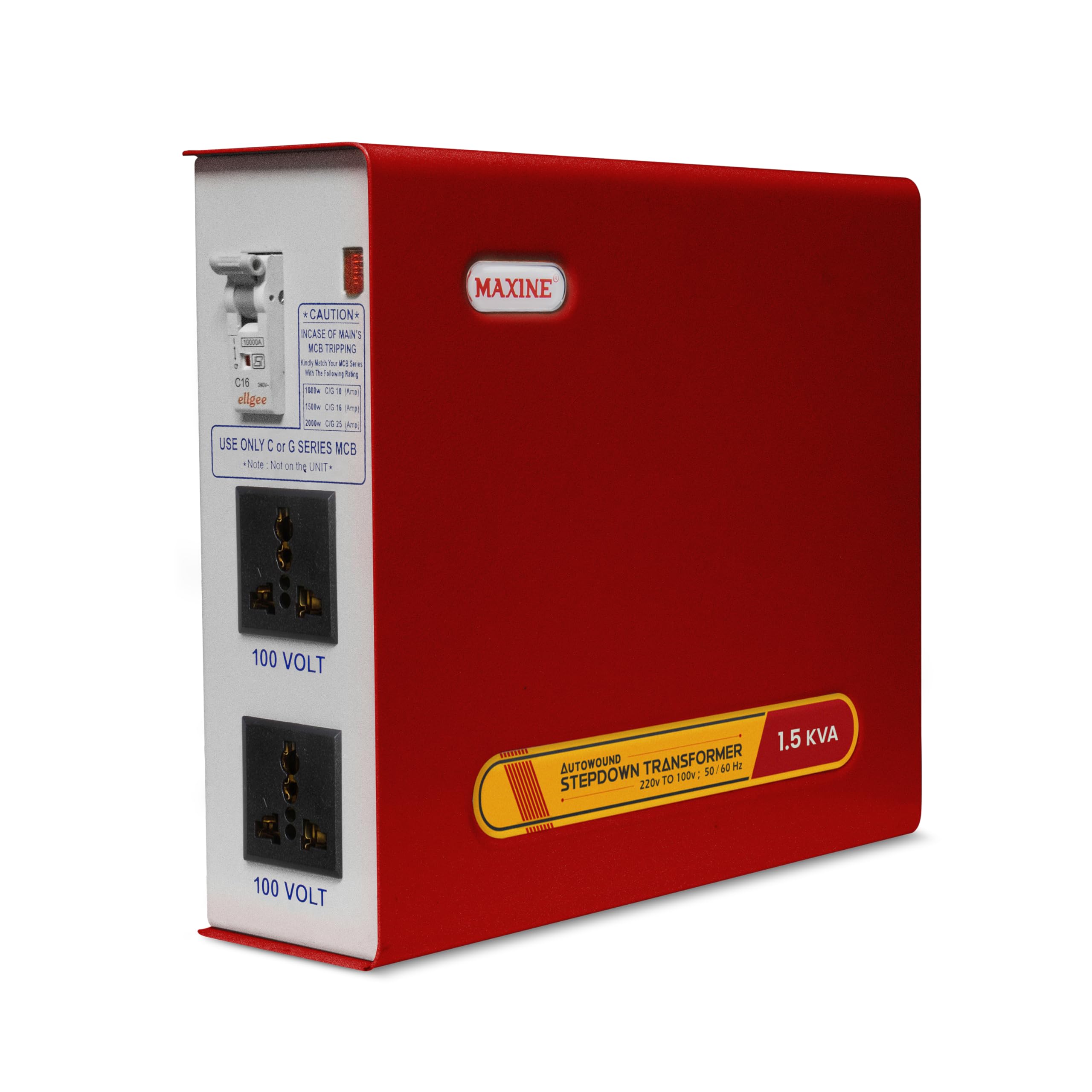 Maxine 1500W Step Down Voltage Converter 220V to 100V | Heavy Duty Transformer for Japanese Appliances in India | Voltage Converter with Universal Socket-image-29