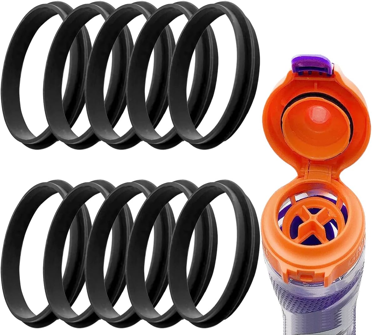 XYQMLY 10 Pcs Replacement Gaskets Rubber Seal Compatible