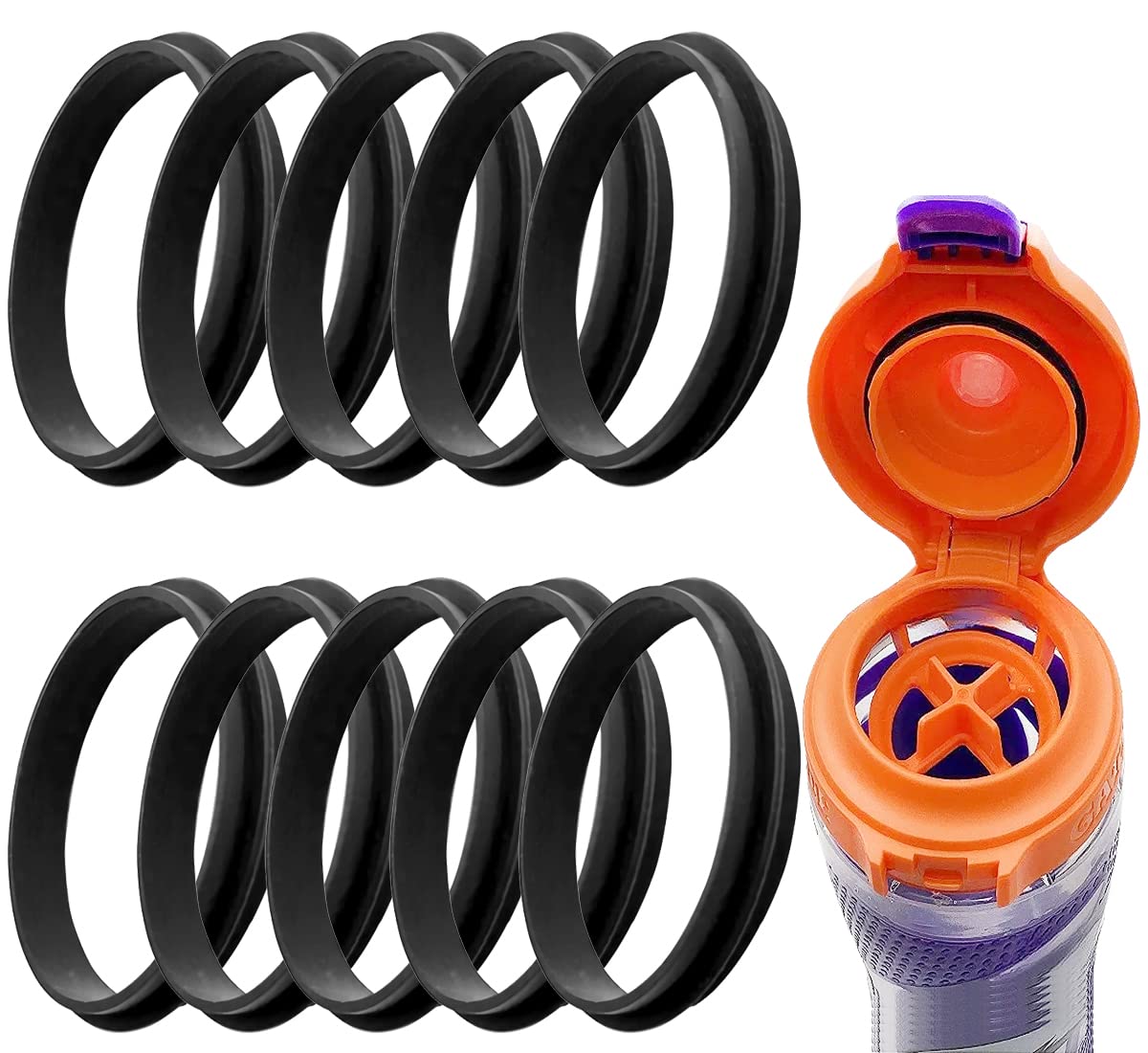 10 Pcs Replacement Gaskets Rubber Seal Compatible with Gatorade GX Water Bottles