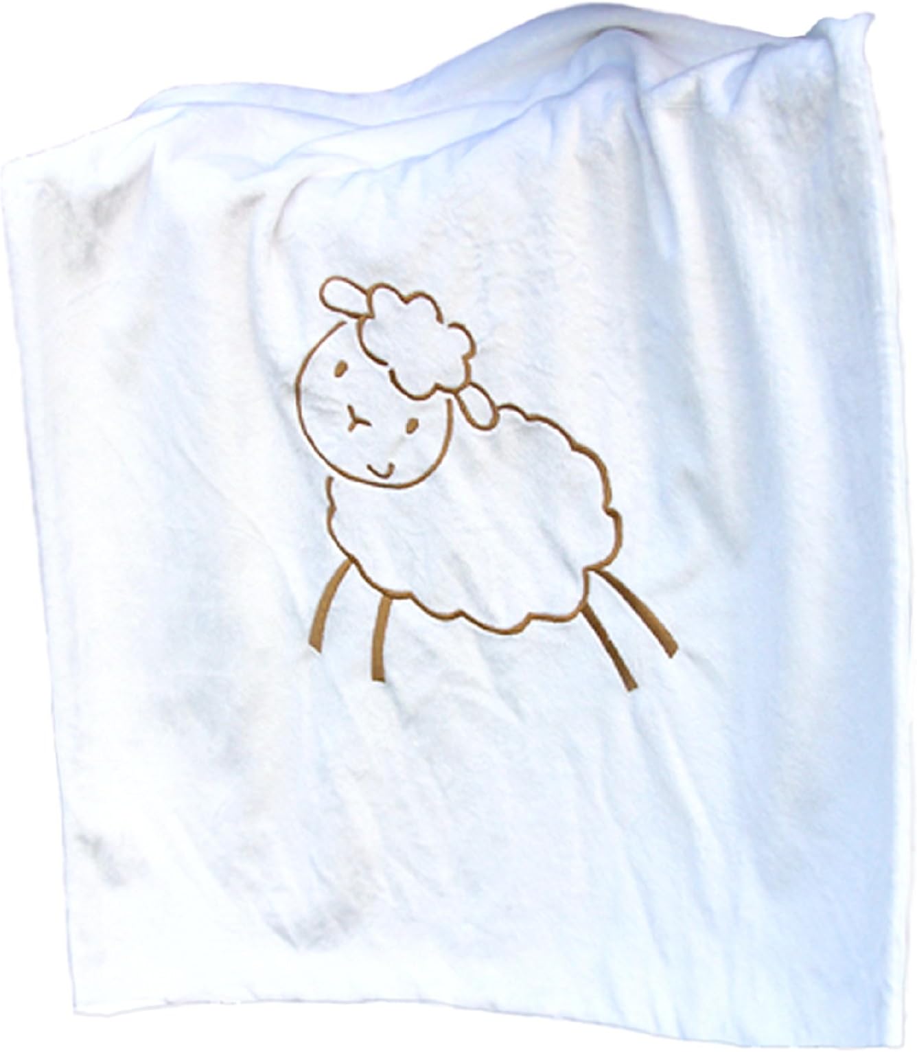 Whimsy Embroidered Baby Blanket, Lamb