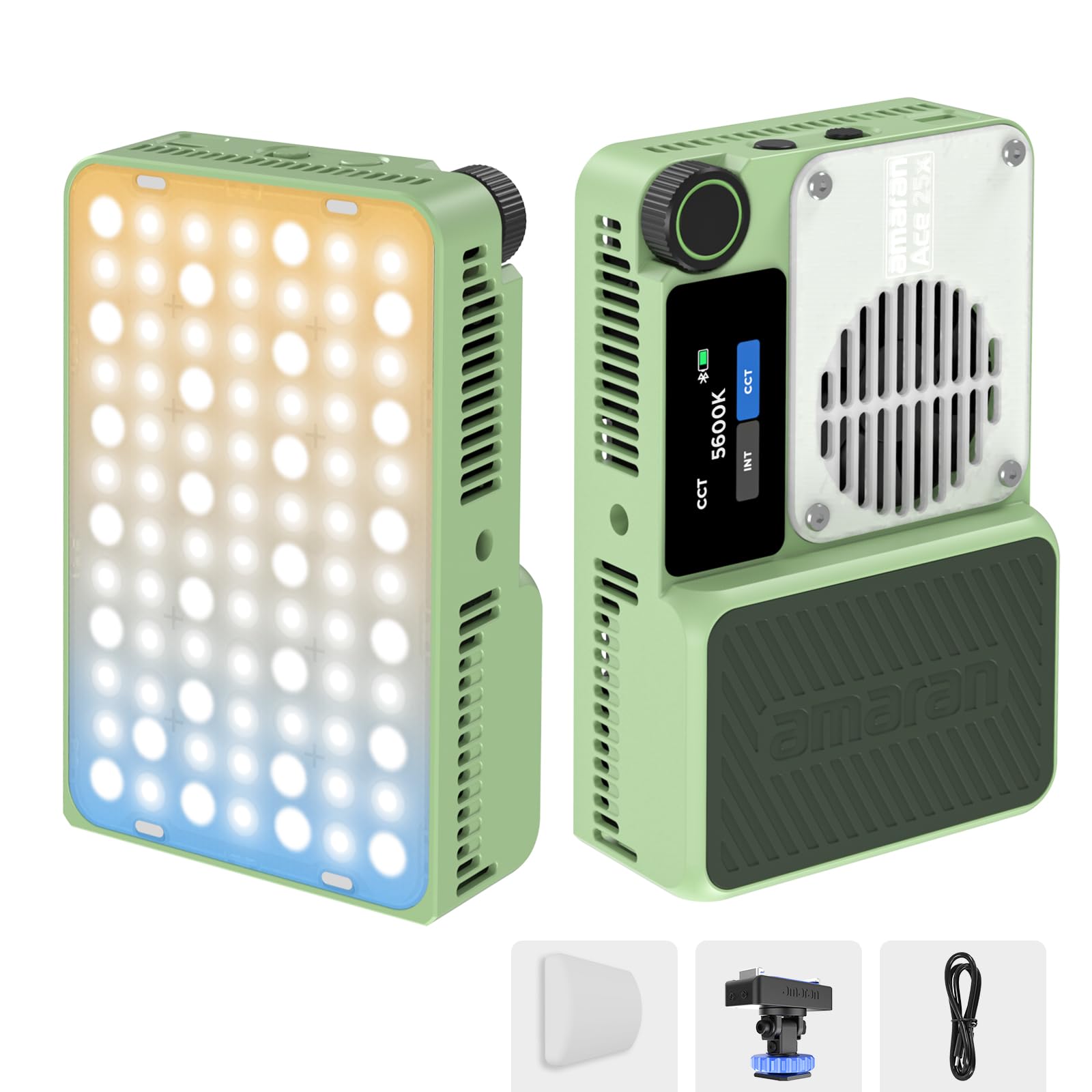 KT08746様　Amaran Ace 25x Bi Color Amaran Ace 25x Pocket Bi-Color LED Light: Boost Mode Up to 32W, Bi