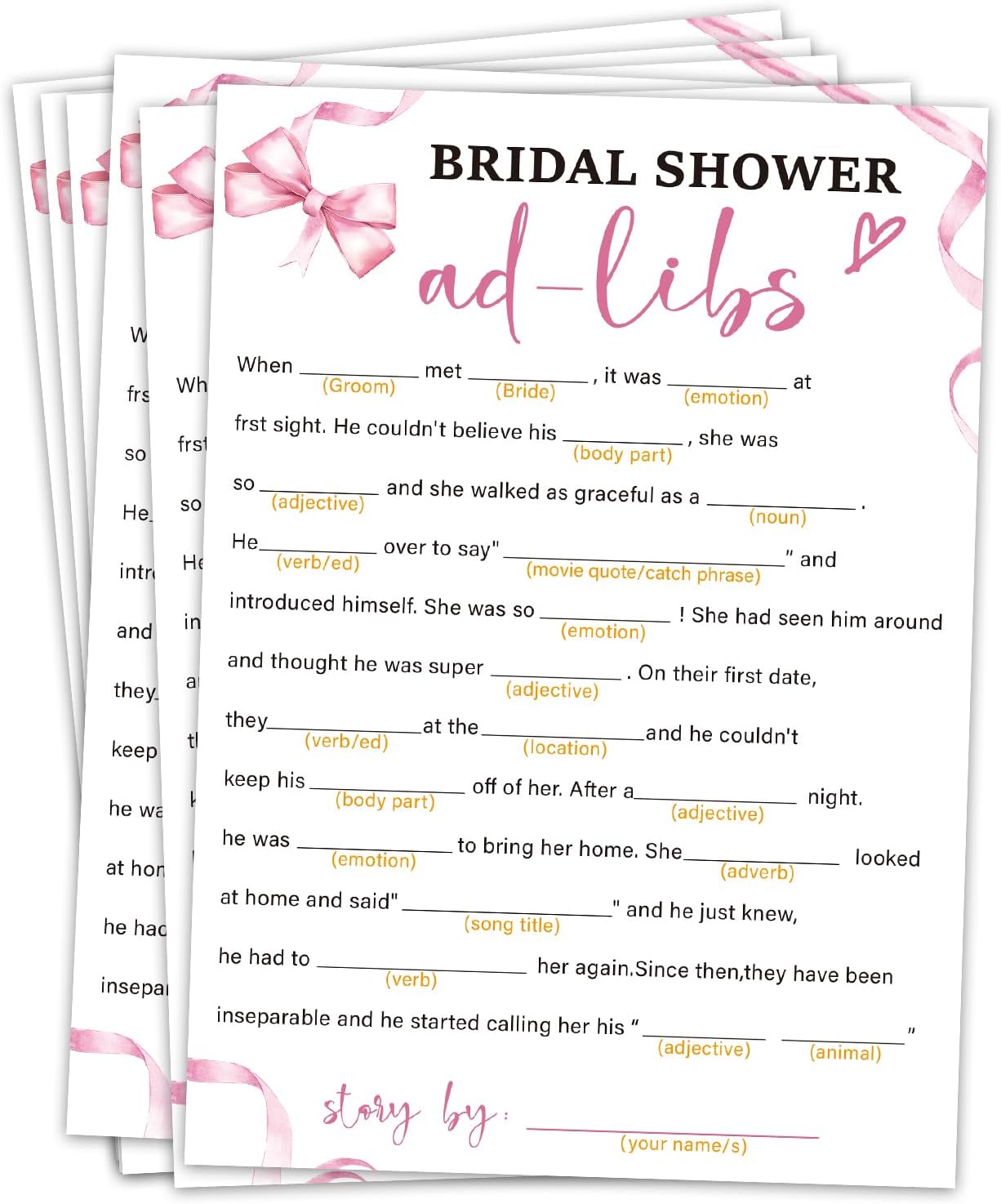 Bridal Shower Games 30 Guests, Bridal Shower Wedding Games for Reception, Rehearsal Dinner Engagement Party Activities Game Card/HL 006